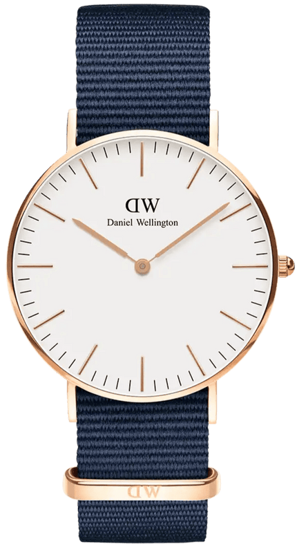 Buy Shop Daniel Wellington Classic Bayswater White Dial Navy Blue NATO Strap Watch For Women - DW00100279 USA Online