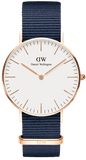Buy Shop Daniel Wellington Classic Bayswater White Dial Navy Blue NATO Strap Watch For Women - DW00100279 USA Online
