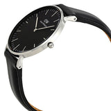 Buy Shop Daniel Wellington Classic Sheffield Black Dial Black Leather Strap Watch For Women - DW00100145 USA Online