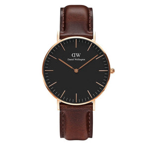 Buy Shop Daniel Wellington Classic Bristol Black Dial Brown Leather Strap Watch for Men - DW00100137 USA Online