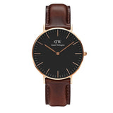 Buy Shop Daniel Wellington Classic Bristol Black Dial Brown Leather Strap Watch for Men - DW00100137 USA Online