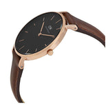 Buy Shop Daniel Wellington Petite St Mawes Black Dial Brown Leather Strap Watch For Women - DW00100169 USA Online