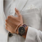 Buy Shop Daniel Wellington Classic Bristol Black Dial Brown Leather Strap Watch for Men - DW00100137 USA Online