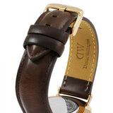 Buy Shop Daniel Wellington Classic Bristol Black Dial Brown Leather Strap Watch for Men - DW00100137 USA Online