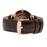 Buy Shop Daniel Wellington Classic Bristol Black Dial Brown Leather Strap Watch for Men - DW00100137 USA Online