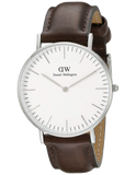 Buy Shop Daniel Wellington Classic Bristol Quartz White Dial Brown Leather Strap Watch For Men - DW00100023 USA Online