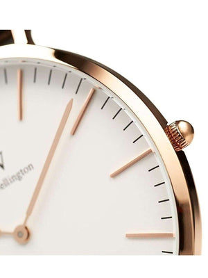 Buy Shop Daniel Wellington Classic Bristol White Dial Brown Leather Strap Watch For Men - DW00100009 USA Online