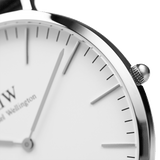 Buy Shop Daniel Wellington Classic Bristol White Dial Brown Leather Strap Watch For Women - DW00100056 USA Online