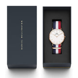 Buy Shop Daniel Wellington Classic Cambridge White Dial Two Tone NATO Strap Watch For Men - DW00100003 USA Online