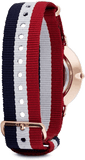 Buy Shop Daniel Wellington Classic Cambridge White Dial Two Tone NATO Strap Watch For Men - DW00100003 USA Online