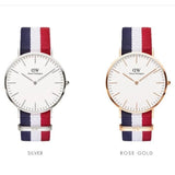 Buy Shop Daniel Wellington Classic Cambridge White Dial Two Tone NATO Strap Watch For Men - DW00100003 USA Online