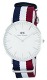 Buy Shop Daniel Wellington Classic Cambridge White Dial Two Tone Nylon Strap Watch For Men - DW00100017 USA Online
