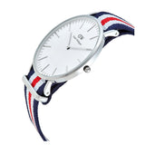 Buy Shop Daniel Wellington Classic Canterbury White Dial Two Tone Nylon Strap Watch For Men - DW00100016 USA Online