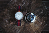 Buy Shop Daniel Wellington Classic Canterbury White Dial Two Tone NATO Strap Watch For Women - DW00100030 USA Online