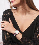 Buy Shop Daniel Wellington Classic Canterbury White Dial Two Tone NATO Strap Watch For Women - DW00100051 USA Online