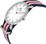 Buy Shop Daniel Wellington Classic Canterbury White Dial Two Tone NATO Strap Watch For Women - DW00100051 USA Online