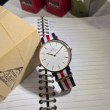 Buy Shop Daniel Wellington Classic Canterbury White Dial Two Tone Nylon Strap Watch For Men - DW00100002 USA Online