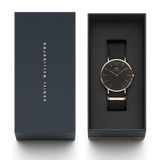 Buy Shop Daniel Wellington Classic Cornwall Black Dial Black NATO Strap Watch For Women - DW00100150 USA Online