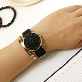 Buy Shop Daniel Wellington Classic Cornwall Black Dial Black NATO Strap Watch For Women - DW00100150 USA Online