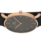 Buy Shop Daniel Wellington Classic Cornwall Black Dial Black NATO Strap Watch For Women - DW00100150 USA Online