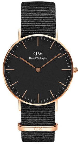 Buy Shop Daniel Wellington Classic Cornwall Black Dial Black NATO Strap Watch For Women - DW00100150 USA Online
