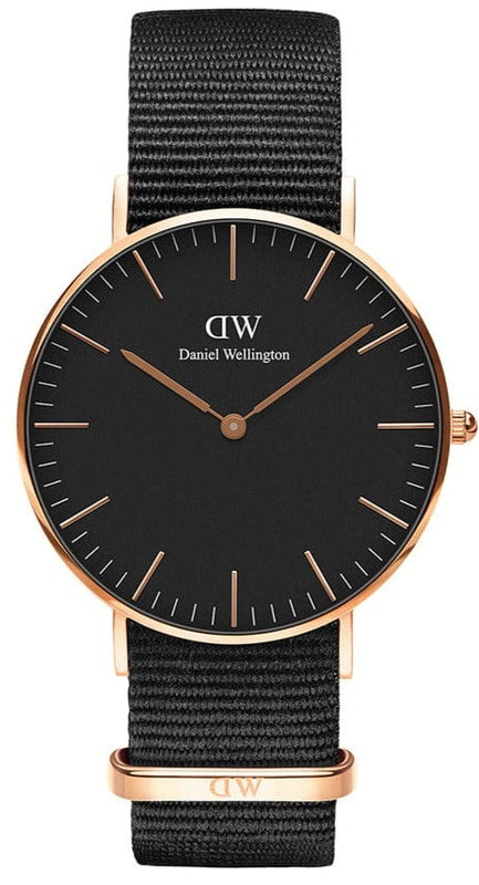 Buy Shop Daniel Wellington Classic Cornwall Black Dial Black NATO Strap Watch For Women - DW00100150 USA Online