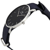 Buy Shop Daniel Wellington Classic Cornwall Black Dial Black Nylon Strap Watch For Women - DW00100149 USA Online
