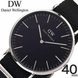 Buy Shop Daniel Wellington Classic Cornwall Black Dial Black Nylon Strap Watch For Women - DW00100149 USA Online