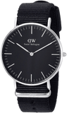 Buy Shop Daniel Wellington Classic Cornwall Quartz Black Dial Black Nylon Strap Watch For Women - DW00100151 USA Online