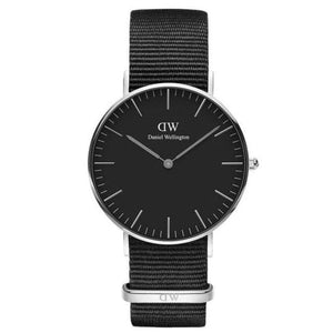 Buy Shop Daniel Wellington Classic Cornwall Quartz Black Dial Black Nylon Strap Watch For Women - DW00100151 USA Online