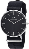 Buy Shop Daniel Wellington Classic Cornwall Quartz Black Dial Black Nylon Strap Watch For Women - DW00100151 USA Online