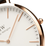 Buy Shop Daniel Wellington Classic Cornwall White Dial Black Nylon Strap Watch For Men - DW00100257 USA Online
