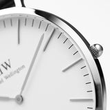 Buy Shop Daniel Wellington Classic Cornwall White Dial Black Nylon Strap Watch For Men - DW00100258 USA Online
