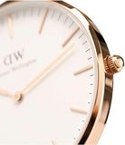 Buy Shop Daniel Wellington Classic Cornwall White Dial Black Nylon Strap Watch For Women - DW00100259 USA Online