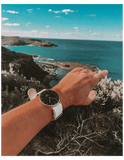 Buy Shop Daniel Wellington Classic Dover Black Dial White Nylon Strap Watch For Women - DW00100310 USA Online