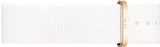 Buy Shop Daniel Wellington Classic Dover Black Dial White Nylon Strap Watch For Women - DW00100310 USA Online