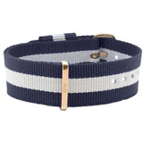 Buy Shop Daniel Wellington Classic Glasgow White Dial Two Tone NATO Strap Unisex Watch - DW00100047 USA Online