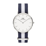 Buy Shop Daniel Wellington Classic Glasgow White Dial Two Tone NATO Strap Unisex Watch - DW00100047 USA Online