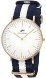 Buy Shop Daniel Wellington Classic Glasgow White Dial Two Tone NATO Strap Watch for Men - DW00100004 USA Online