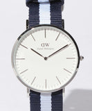Buy Shop Daniel Wellington Classic Glasgow White Dial Two Tone NATO Strap Watch For Men - DW00100018 USA Online