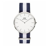 Buy Shop Daniel Wellington Classic Glasgow White Dial Two Tone NATO Strap Watch For Men - DW00100018 USA Online