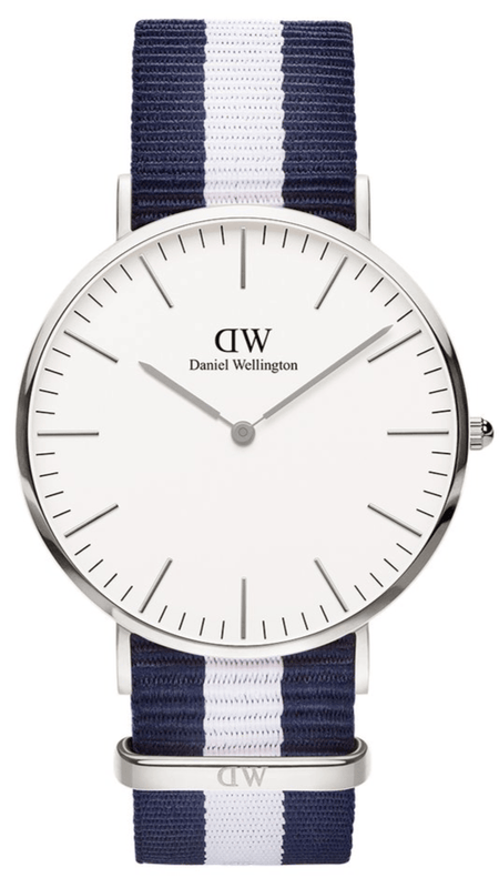 Buy Shop Daniel Wellington Classic Glasgow White Dial Two Tone NATO Strap Watch For Men - DW00100018 USA Online