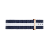 Buy Shop Daniel Wellington Classic Glasgow White Dial Two Tone NATO Strap Watch For Women - DW00100031 USA Online