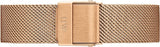 Buy Shop Daniel Wellington Classic Melrose Black Dial Rose Gold Mesh Bracelet Watch For Women - DW00100161 USA Online
