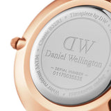 Buy Shop Daniel Wellington Classic Melrose Black Dial Rose Gold Mesh Bracelet Watch For Women - DW00100161 USA Online