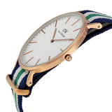 Buy Shop Daniel Wellington Classic Nottingham White Dial Two Tone NATO Strap Watch For Men - 0108DW USA Online