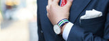 Buy Shop Daniel Wellington Classic Nottingham White Dial Two Tone NATO Strap Watch For Men - 0108DW USA Online