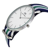 Buy Shop Daniel Wellington Classic Nottingham White Dial Two Tone NATO Strap Watch For Men - 0208DW USA Online