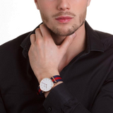 Buy Shop Daniel Wellington Classic Oxford White Dial Two Tone NATO Strap Watch For Men - DW00100001 USA Online