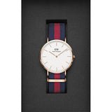 Buy Shop Daniel Wellington Classic Oxford White Dial Two Tone NATO Strap Watch For Men - DW00100001 USA Online